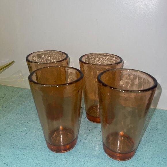 Fire And Light Tumbler Glass Set Of 4 Recycled Copper - Picture 4 of 8